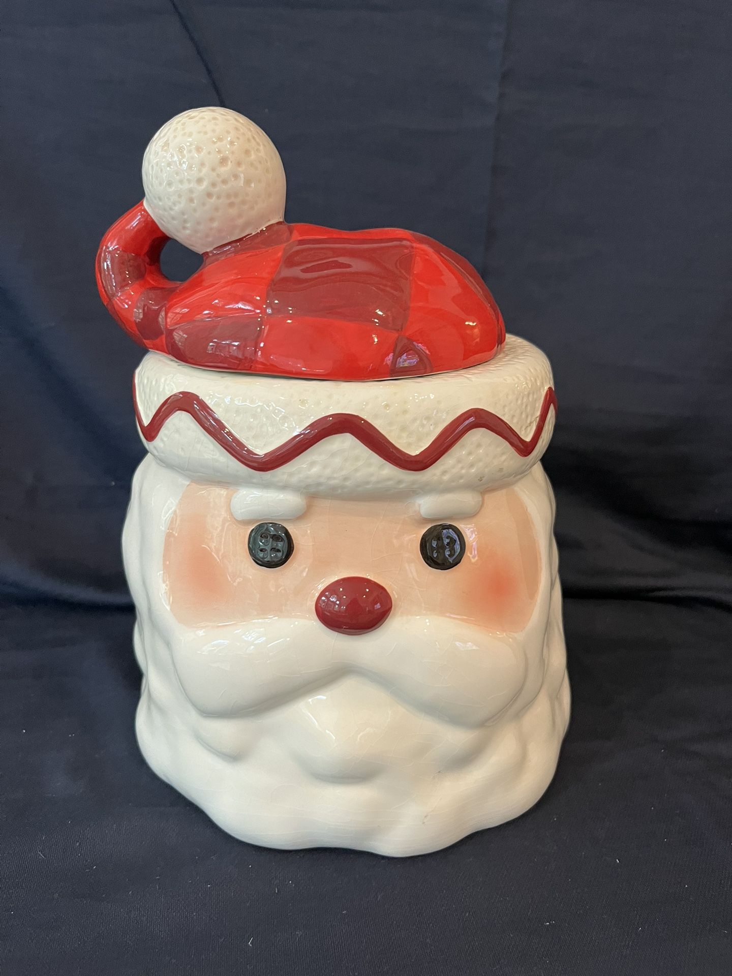 Santa Head Cookie Jar by Hallmark