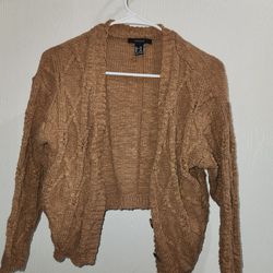 M Forever 21 Brown Cardigan