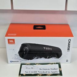 New-JBL Charge 5-Bluetooth Speaker - Payments Available - Pay $1 Down To take It home