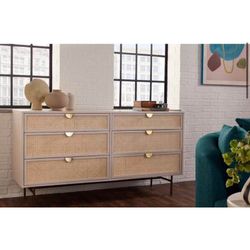 Joybird Sophia Dresser 6 Drawer  | New Open Box | Retail $2,199 - Matte Alabaster Delivery Available