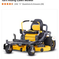 Ultima Z2 54in. Fabricated Deck 23HP V-Twin Kawasaki FR Series Engine Dual Hydro Drive Gas Zero Turn Riding Lawn Mower like new $3999