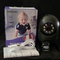 Teruhal HD WiFi Long Range Indoor-Outdoor Surveillance Security Camera.