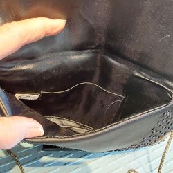 Black sequin purse