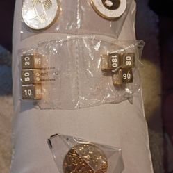Pokemon Unopened Gold Plated Dice & Coins 