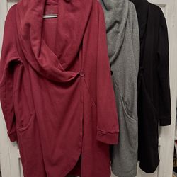 3 Wrap Cuddle Duds Sweaters