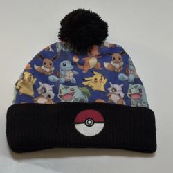 ☀️POKÉMON BEANIE WINTER Hat  # Pikachu Youth Kids 6-8 Years