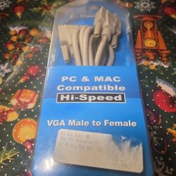 VGA male To female Hi Speed Cable.    Hablo Español 