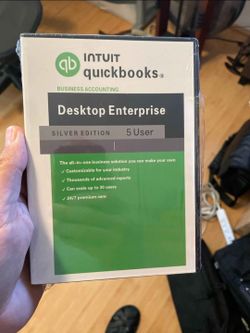QUICKBOOKS ENTERPRISE 2024 5-USER DVD NEW SEALED