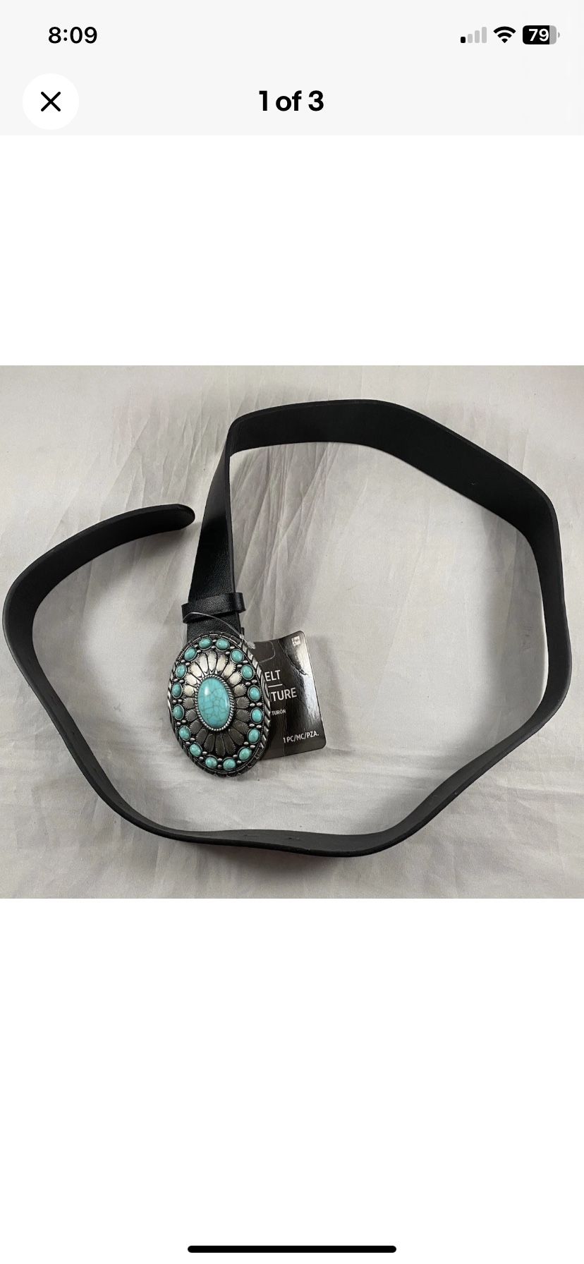Faux Western Belt Halloween Costume Accessory
