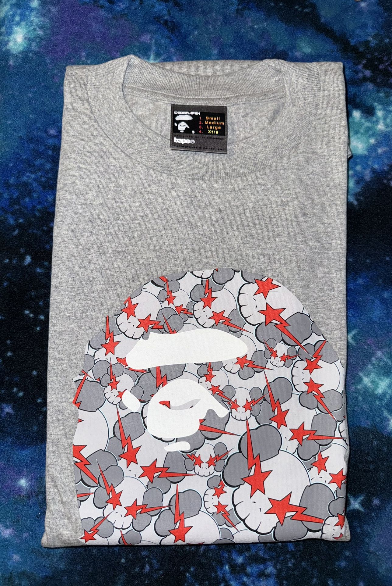 BAPE KAWS 2005 Skullsta Tee