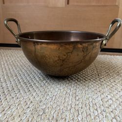 Antique Copper Mixing Bowl
