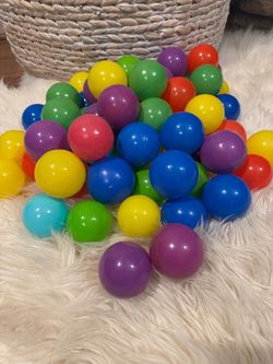 Colorful Plastic Ball Pit Balls over 60