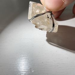 Herkimer Diamond Quartz Pendant 