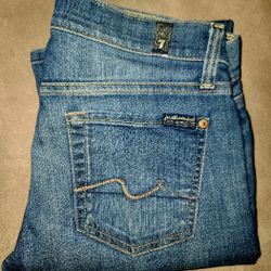 7  For All mankind Blue jeans 