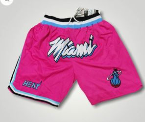 Miami heats shorts men sizes (Small to 2X)