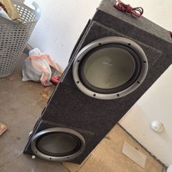 Old Boom Box With Bass Kenwood Speakers