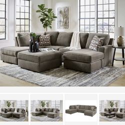 O'Phannon Putty 2-Piece LAF Chaise Sectional ( sectional couch sofa loveseat recliner options