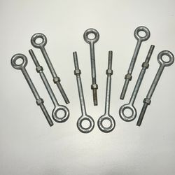 50pcs 3/8" x 6" Galvanized Forged Eye Bolt
