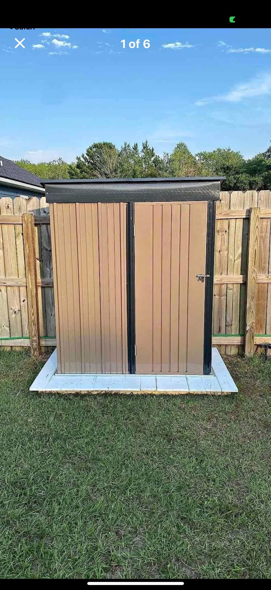 Brand New 5 X 3 Shed Utility Outdoor Patio Garden Shed