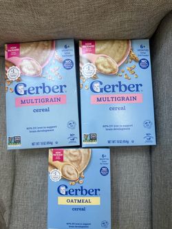 Gerber Multigrain Baby Cereal.