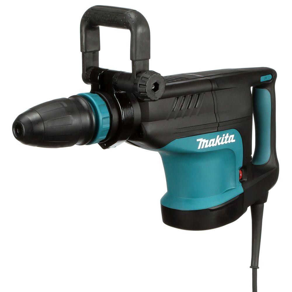 Makita HM1203c 14 Amp SDS-MAX Corded Variable Speed 20 lb. Demolition Hammer w/ Soft Start, Side Handle, Bull Point and Hard Case