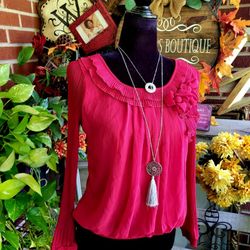 Women's Red Blouse 