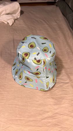 Blue avocado bucket hat