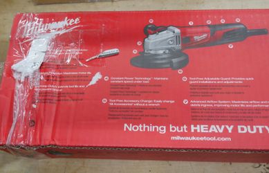 Milwaukee 13 Amp 5 in. Small Angle Grinder with Dial Speed 6117