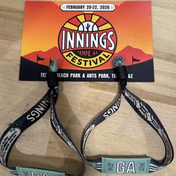 Innings festival ‘26: GA 3-Day Wrist Bands (x2) 
