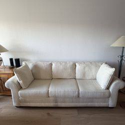 Bauhaus Three-Seat Sofa – 100% Cotton, Made in USA – Excellent Condition