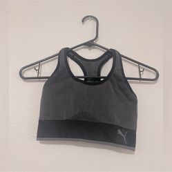 Puma Gray/Black Sports Bra