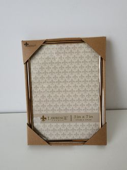Lawrence Frames 5x7 Simply Gold Metal Picture Frame
