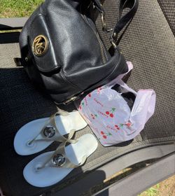 Michael Kors Purse And Sandal SetLike New Size 8 Sandal 