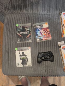 Johnson guitar. PS3 games and limited controller. Anime action figures