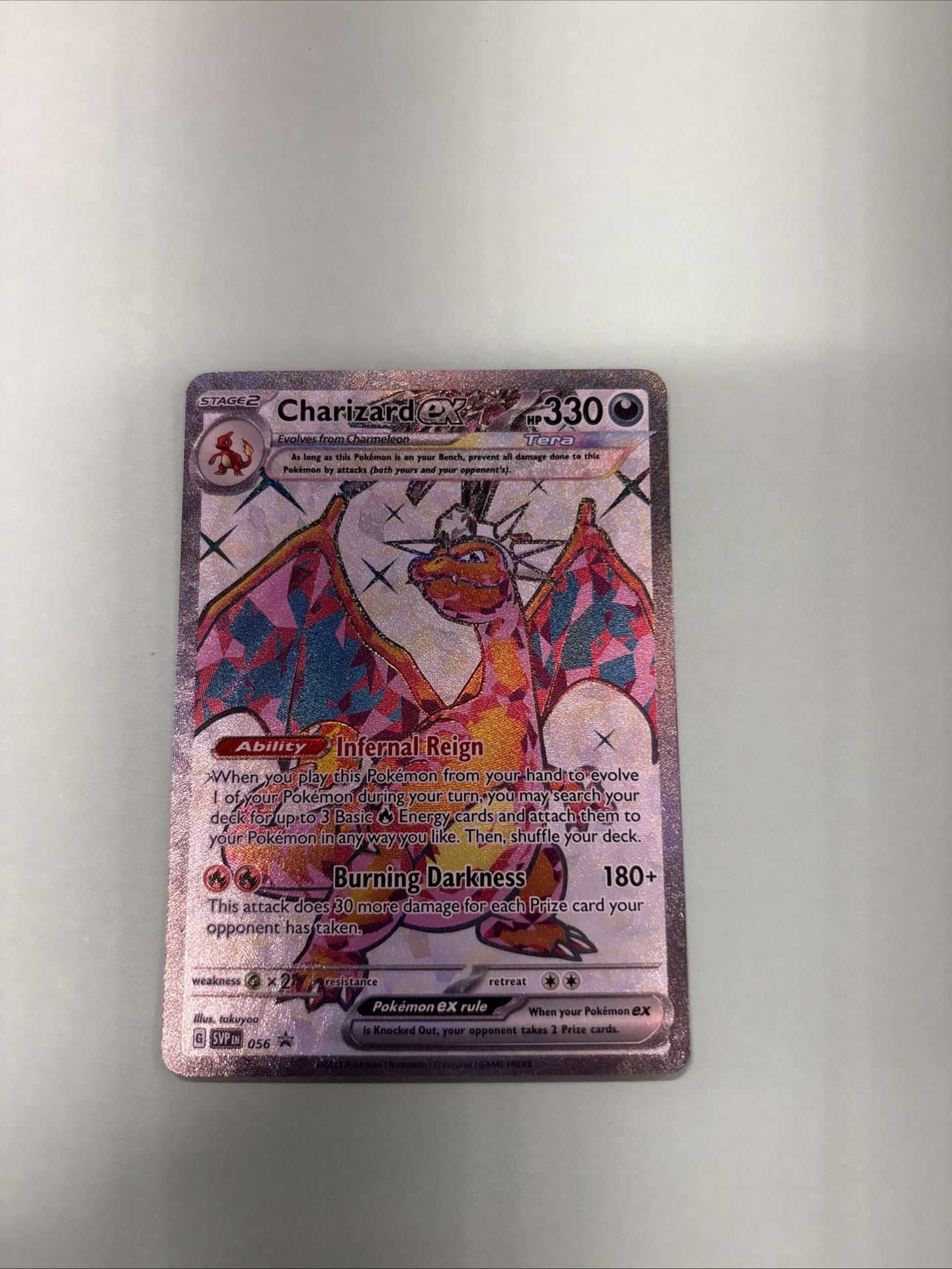 Pokémon TCG Charizard EX SVP Black Star Promos SVP056 Holo Card NM Condition