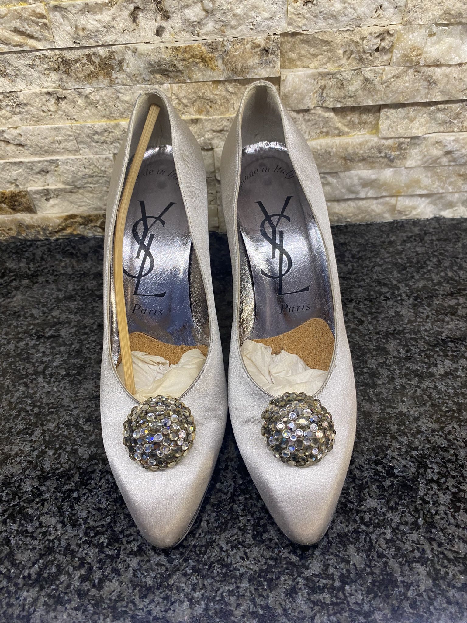 Yves Saint Laurent Satin Heels