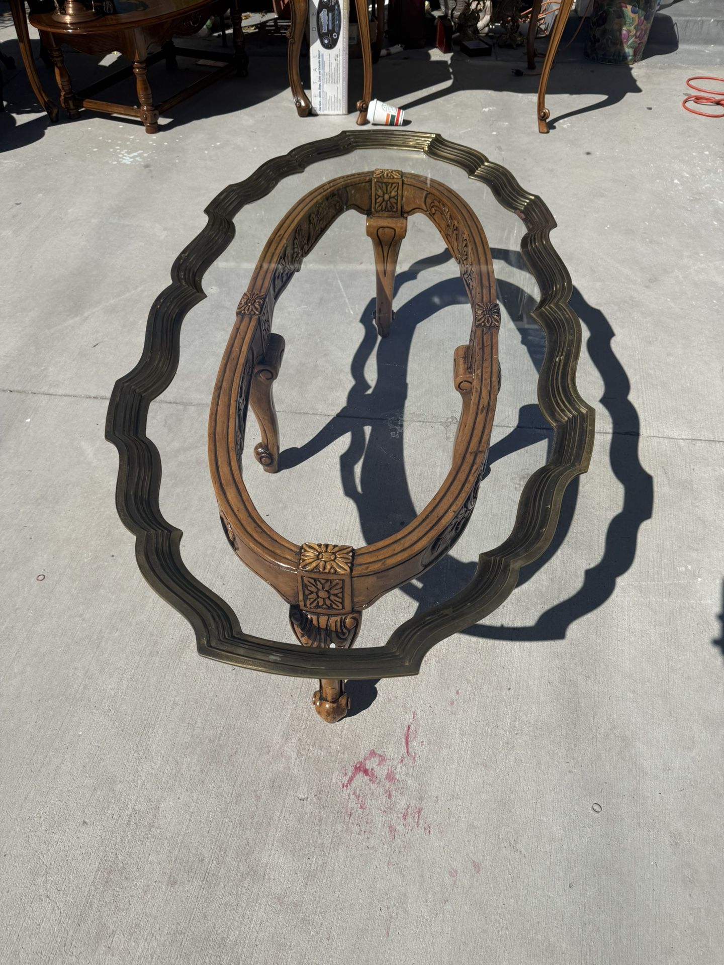 Antique Glass Table
