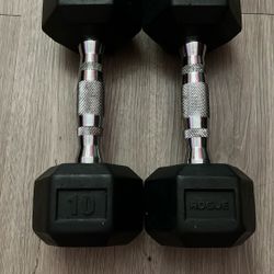 Balancefrom Rubber Encased Hex Dumbbell