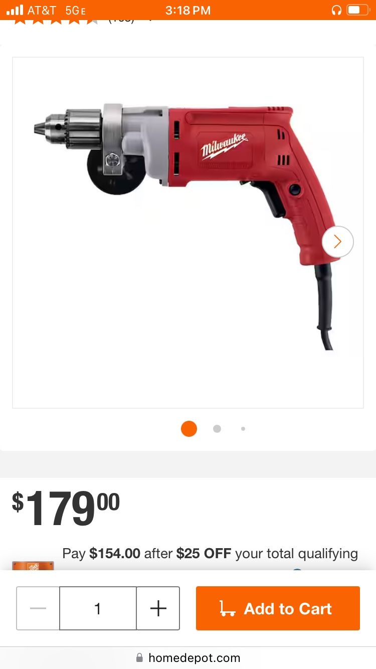 Milwaukee Magnum Drill Corded - Main Image