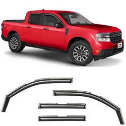 Voron Glass in-Channel Extra Durable Rain Guards for Ford Maverick 2022-2025, Window Deflectors, Vent Window Visors, 4 Pieces - 200587
