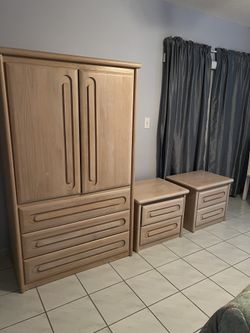 Armoire And Two Nightstands