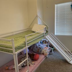 Twin Bunk bed W Slide 