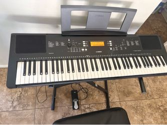 Yamaha EW300 Keyboard Bundle – Keyboard + Stand + Bench + Sustain Pedal