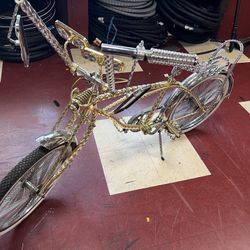 Custom twisted lowrider bike signed by Twista