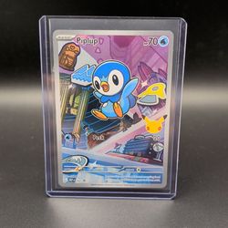 Pokémon Piplup 042 Me: Mega Evolution Promo Holo Basic 70 HP Peck 20