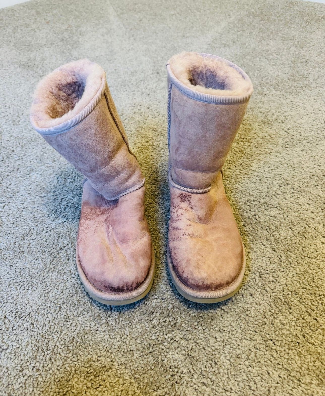 UGG Australia Pink Suede Boots Size 8