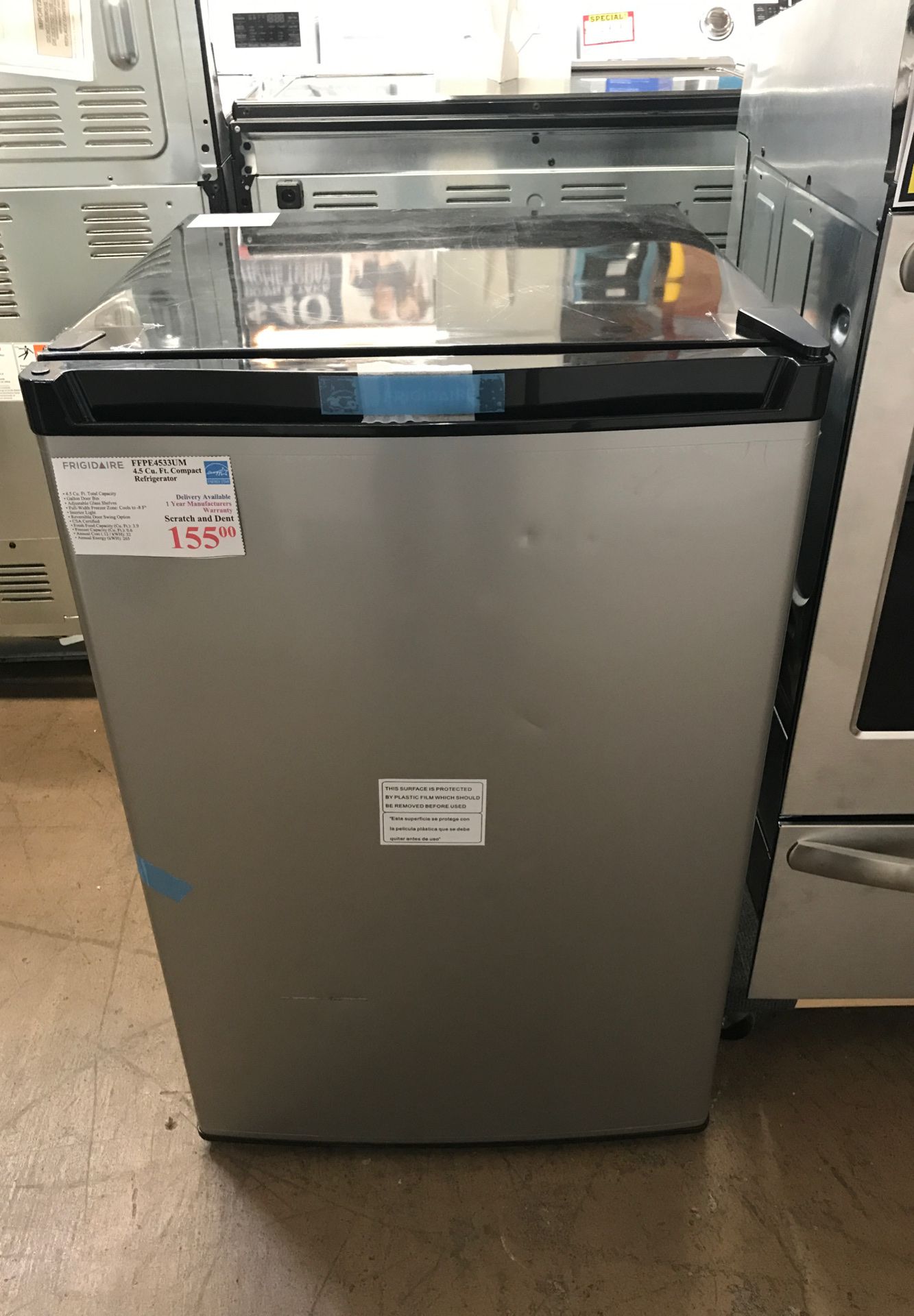 New Scratch and Dent Frigidaire Compact Refrigerator