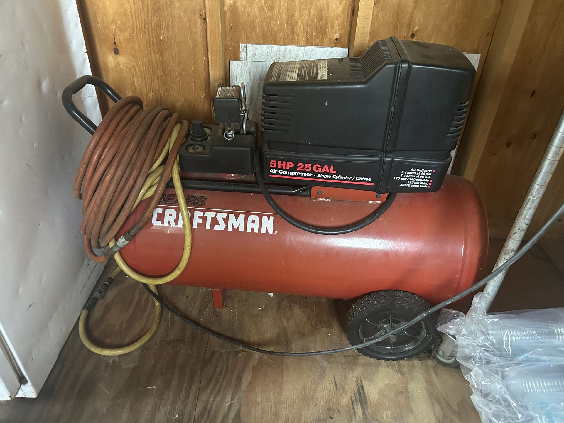 craftman air compresor 5h 25g