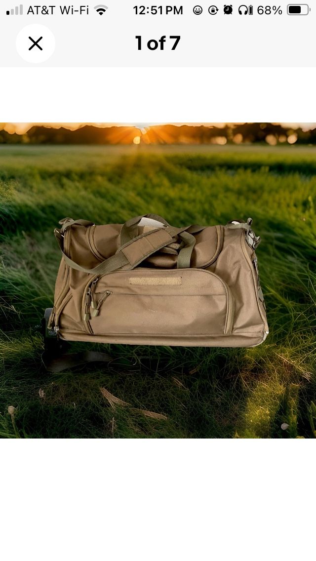 Heavy Duty Duffel Sports Shooting Tactical Travel⛺️H20proof Tear Proof Excellent Condition