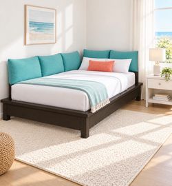 Pottery Barn Teen Queen Bed